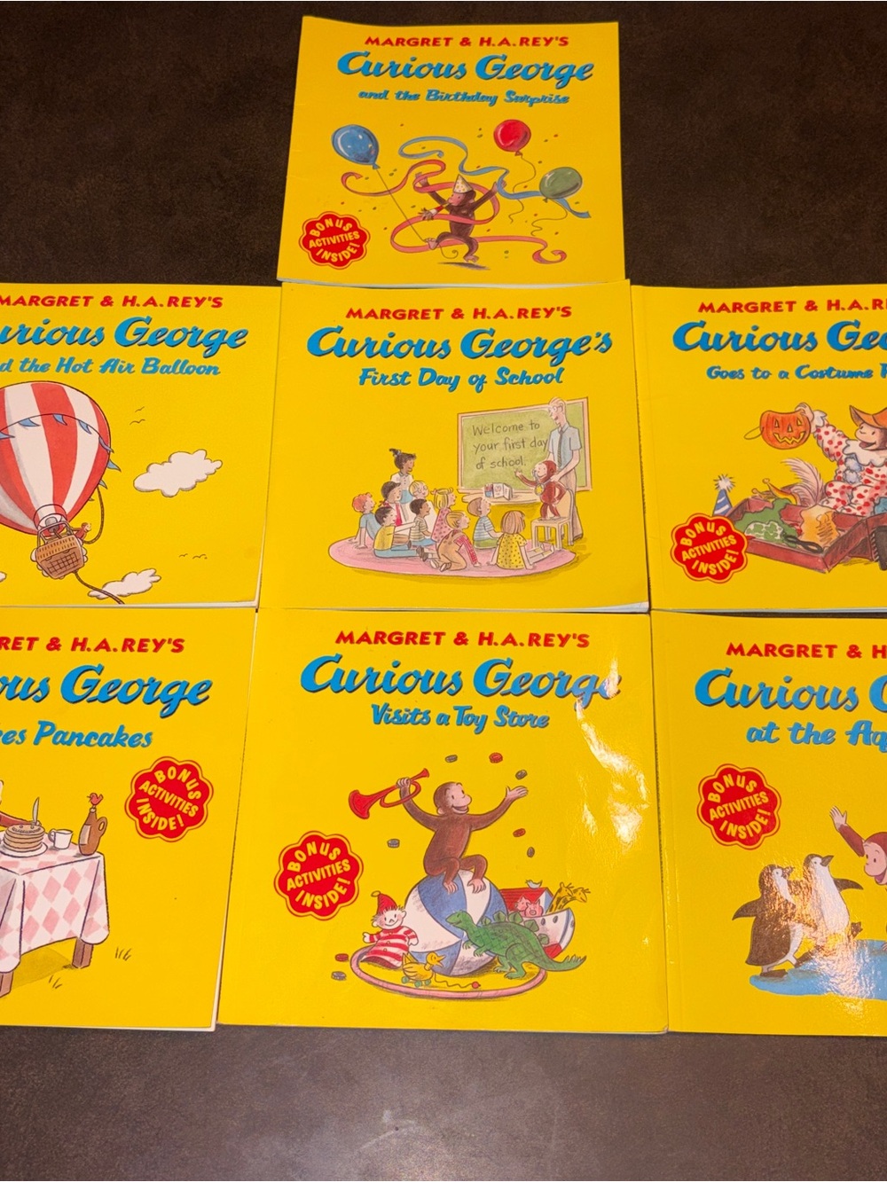 Curious George Children's Book Set - Yellow